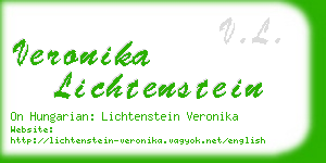 veronika lichtenstein business card